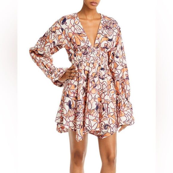 ⭕️ A.L.C Salina Linen Mini Dress US6 Medium - Picture 1 of 10